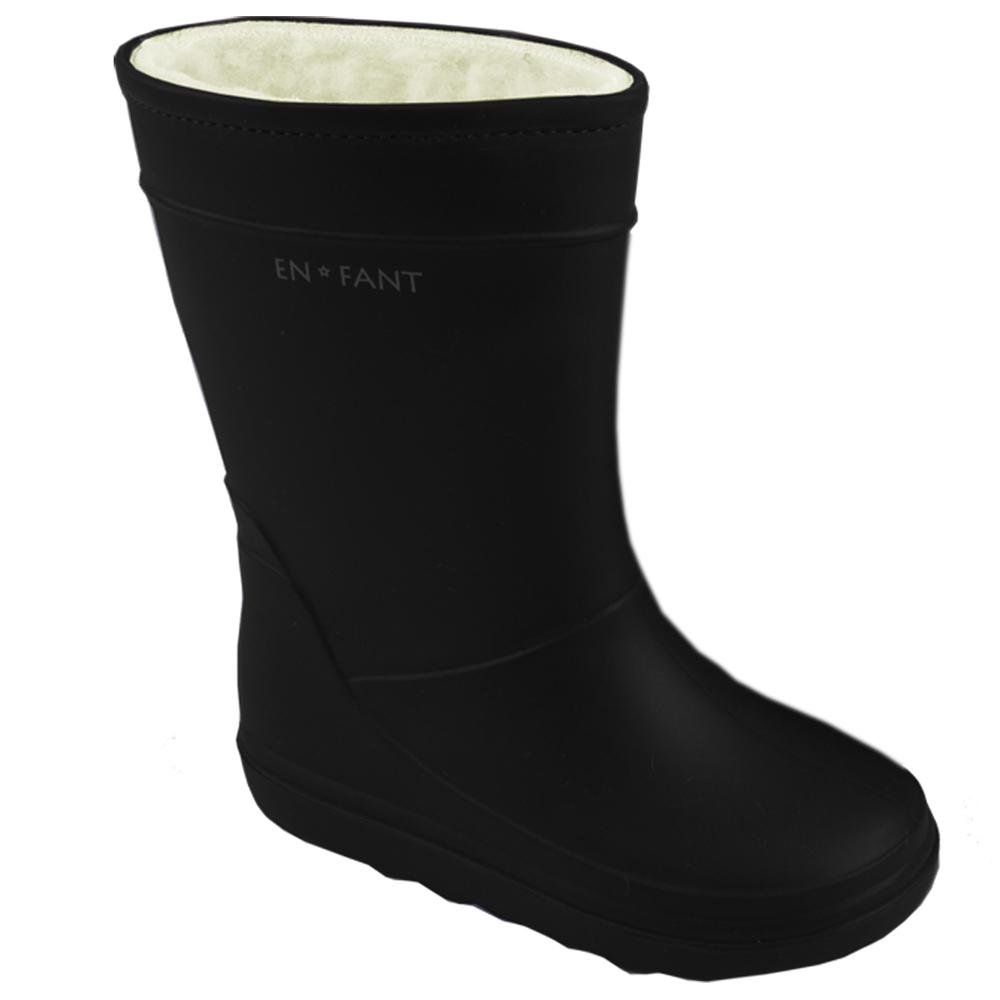 Enfant gefütterter Gummistiefel Unisex Thermo Boots, Schwarz, Gr. 31, 815062U-00