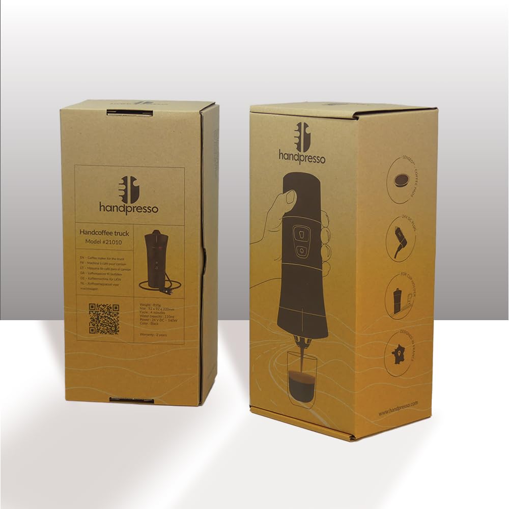 Handpresso Handcoffee Truck 21010 - Máquina de café, portátil, con cápsulas tipo Senseo, para camión, 24 V