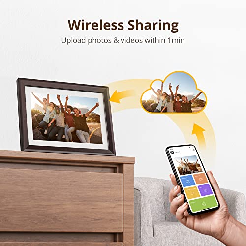 Dragon Touch PUUDUU Digital Picture Frame Wifi 10 Inch Ips Touch Screen Digital Photo Frame Display thumb #2