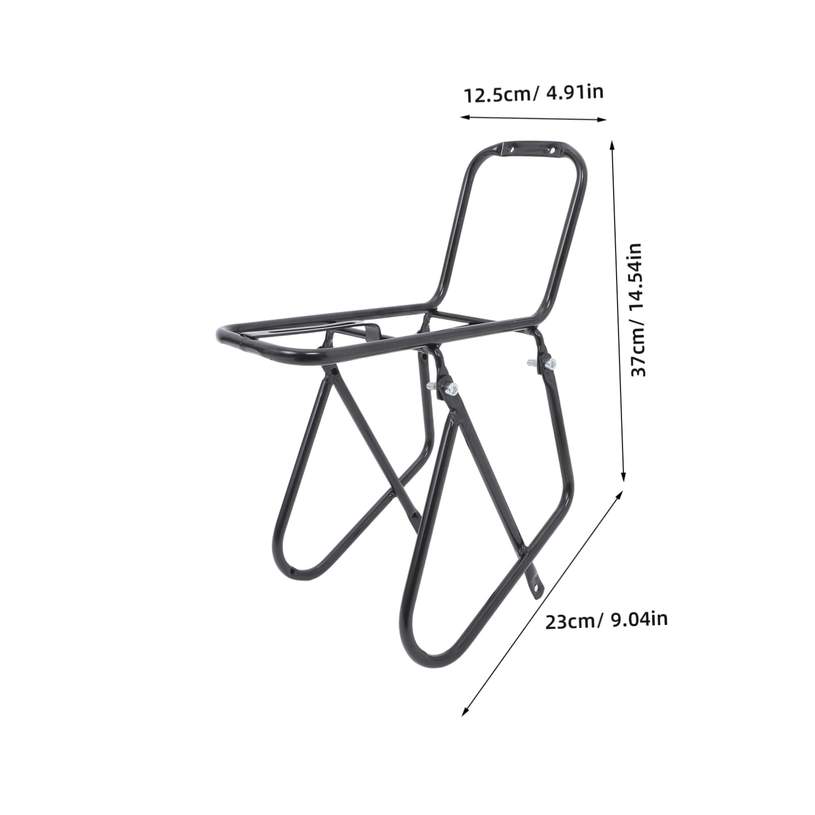 POPETPOP Bicycle Front Carrier Mount for Mountain Bikes Heavy Load Capacity Optimized Storage for Easy Access Versatile Fit for Long Distance Riding Black