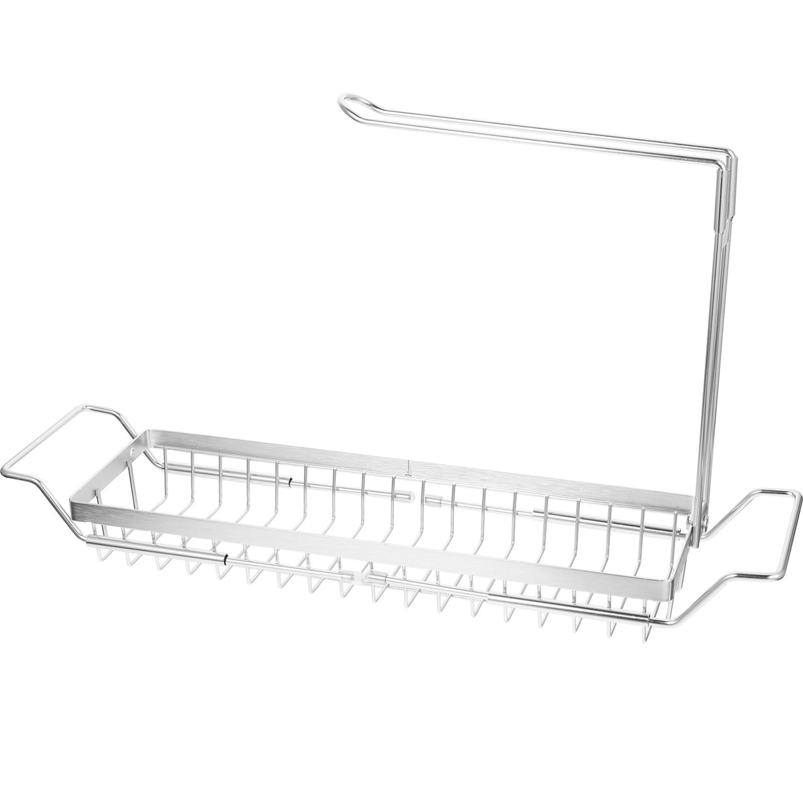 BETOOKY Porta Spugne Telescopico Argento per Lavello Cucina in Acciaio Inox