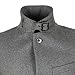 J.Lindeberg Men's Classic Wool Melton Coat Outerwear, Dark Grey Melange, 48