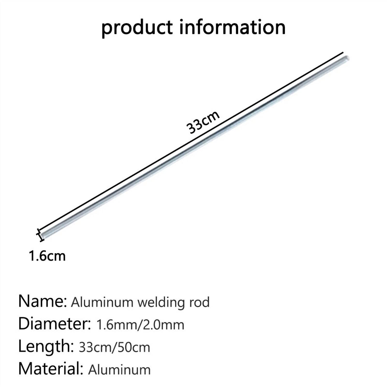 Excelente electrodo de soldadura. Barras de soldadura Alambre con núcleo Varillas de soldadura de aluminio de fácil fusión Varilla de soldadura de 1,6 mm/ 2 mm for soldar aluminio No necesita soldadur
