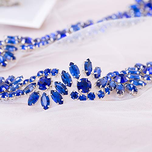 Rhinestone Applique for Wedding Dress Belt Embellishment2