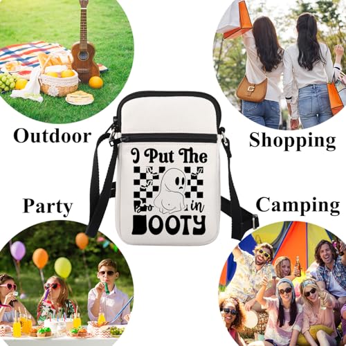 FUSTMW Funny Ghost Gifts Ghost Crossbody Bag Ghost Lover Cell Phone Purse with Adjustable Strap 7