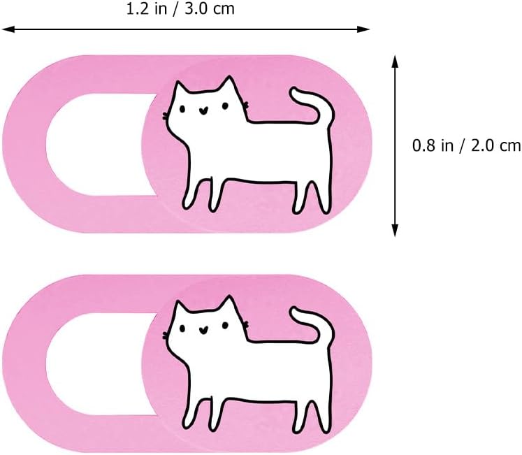 Happyyami 2pcs Privacy Webcam Cover Slider Anti-Peeping Camera Shield for Laptops Tablets and Computers Ultra Thin Durable Protection Against Unauthorized Access Cute Pink Cat Design Happyyami 2pcs Privacy Webcam Cover Slider Anti-Peeping Camera Shield for Laptops Tablets and Computers Ultra Thin Durable Protection Against Unauthorized Access Cute Pink Cat Design
