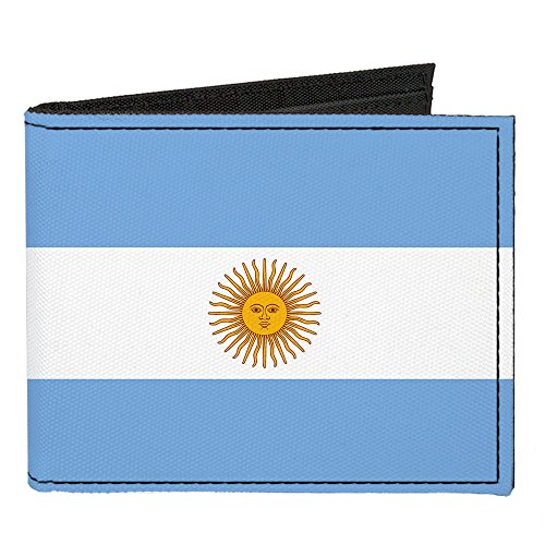 Buckle-Down Canvas Bi-fold Wallet-Argentina Flag