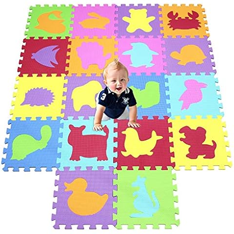 XMTMTD Alfombra Puzle Niños Colchoneta Suave Cover