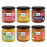 NABIO | Bio Fertiggerichte-Mix im 6er Pack I 1x Golden Soul Curry,1x Ratatouille...