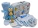 Gift Baby Boy - Scatola dei ricordi con set abbigliamento Layette, Peter Rabbit peluche sonaglio e regali per neonato
