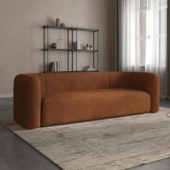 Image of Modern Classic 3 Seater Velvet Button Tufted 3 Chesterfield Sofa for Living Room and Office (Pillows Included)