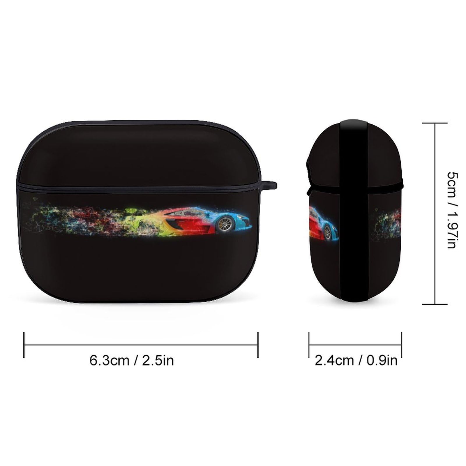 Amazon | 車 黒 ブラック AirPods Pro2 ケース 2022年9月発売