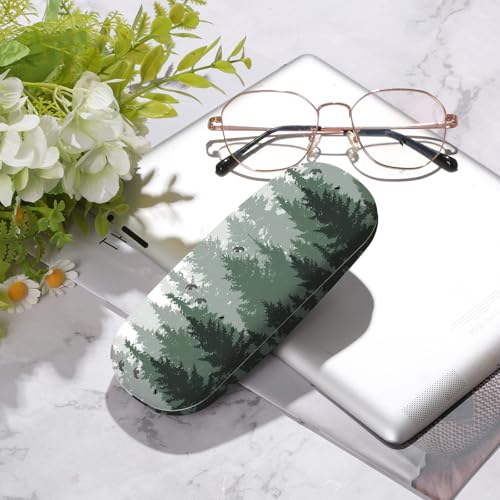 Image of Glasses Case Hard Shell,Portable Protective Eyeglasses Case, Eyeglass Holder Box with Cleaning Cloth,for Women Men