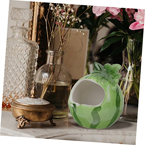 Cabilock Delicate Candlestick Ceramic Candle Holder Strawberry Candle Watermelon Decoration Candlestick for Home Tealight Candle Holder Wedding Table Decor Ceramics Pet Bed Banquet Cute