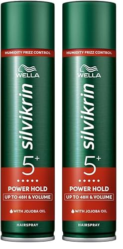 Image of Wella Silvikrin Power Hold Hairspray, 75ml (Pack of 2)