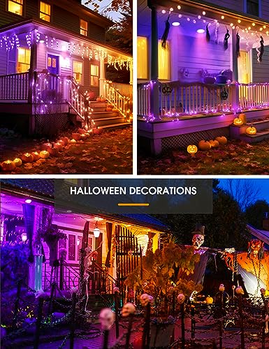 Image of L LOHAS LED Orange Purple Halloween Flood Light Bulbs Outdoor