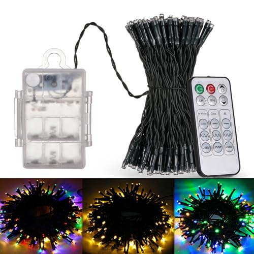 Porashine 15M 150 LEDs Lichterkette Warmweiß/RGB/Bunt Dimmbar mit...