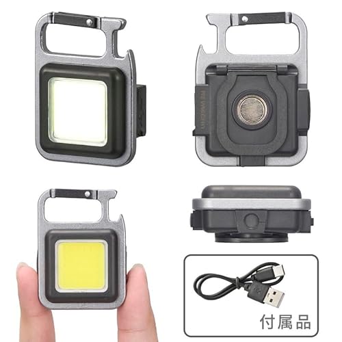 オーム電機 コンパクトCOBライト 充電式 550ルーメン (LH-CT55A5)