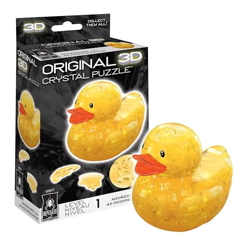 BePuzzled | Duck, Original 3D Crystal Puzzle, Engaging and Entertaining Unique Puzzle,...