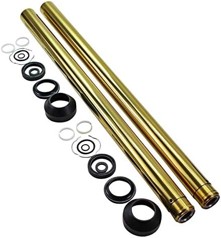 Gold Titanium Nitride Coated Fork Tubes "Stock Length" 41mm for FXST/FXDWG Dyna Wide Glide