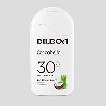 Bilboa Coccobello Latte Solare SPF 30, con Olio di Cocco, Illuminati d’Immenso, Resistente all’Acqua, 200 ml