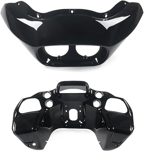 Miniatura 8 de Carenado delantero negro vivo interior y exterior para Harley Road Glide 1998-2013 Road Glide CVO 2009-2013 Custom FLTRX 2010-2013 Ultra FLTRU