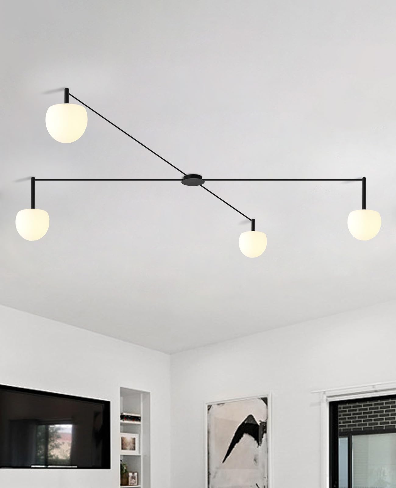 Photo 1 of WOSBO 4-Light Sputnik Ceiling Light