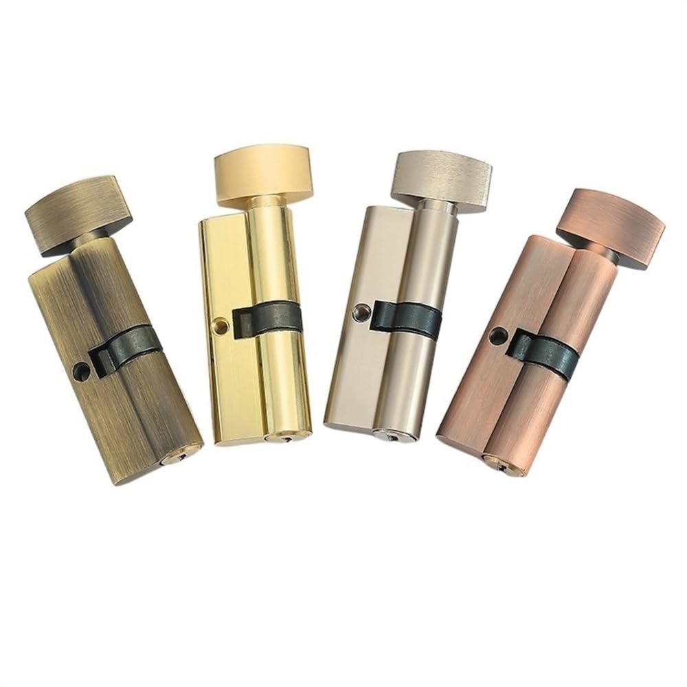 Lkfjnhepf Green Bronze Lock Barrel 1 Pcs Door Lock 70Mm Cylinder Length Metal Zinc Alloy Single For Wooden Glass Cabinet With Keys For 35-50Mm Thickness(Green Bronze)