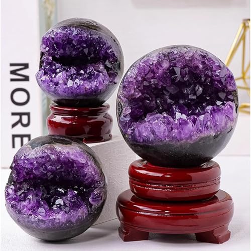 Géode d'améthyste en boule de cristal de qualité supérieure d'exception pour collection