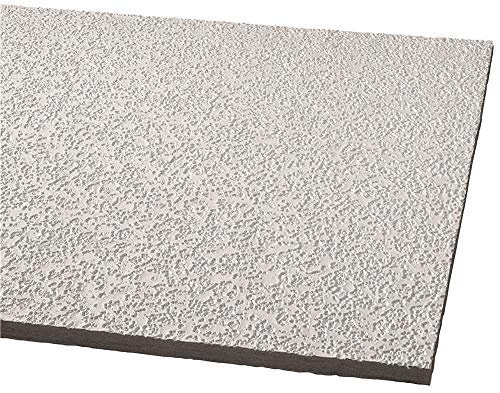 Armstrong Acoustical Ceiling Tile Random Fissured Humiguard Plus Square Lay In, 24 In. X 48 In. X 5/8 In., 16 Per Case