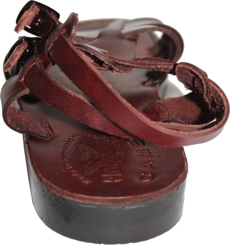Holy Land Market Men/Women Biblical Jesus Leather Sandals/Slides From Jerusalem (Jeremiah Style)3