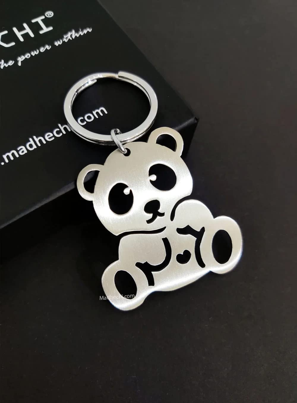 MadhechiPanda Bear Keychain