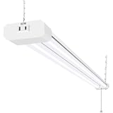 5000K LED Shop Light Linkable&comma; 4FT Daylight 42W LED Ceiling Lights for Garages&comma; Workshops&comma; Basements&comma; Hanging or FlushMount&comma; Included Power Cord and Pull Chain&comma; 4400lm&comma; ETL- 1 Pack