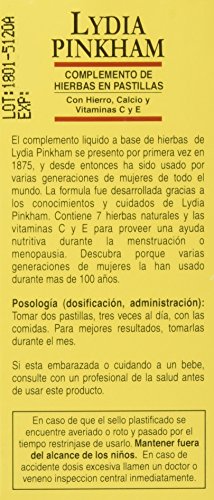 Productos Para La Menopausia, menopausia tabletas Marca Lydia Pinkham (3)
