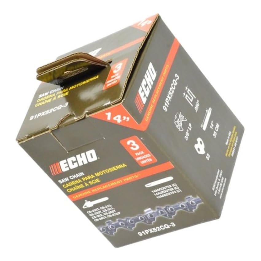 (3 pack) 91PX52CQ Echo 14" Saw Chain CS 303T 310 330T 341 352 355T 360T 370/F 14A0CD3752, 14A0ZD3752, 14A0ED3752