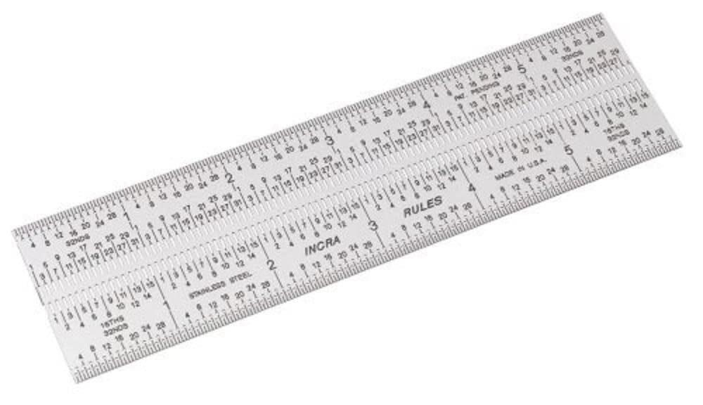 INCRA RULE06 Rules Marking Rulers, 6"