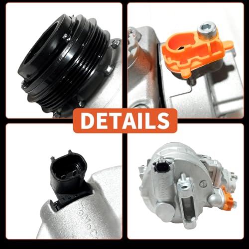 Image of A /C Compressor with Clutch Fit for Ford Edge Fusion 2.5L 2013-2020 | Air Conditioning Compressor Fit for Lincoln MKZ 2.0L 2013-2020,AC Compressor,Replaces CO29119C,DG9H19D629CA,DG9Z19703C