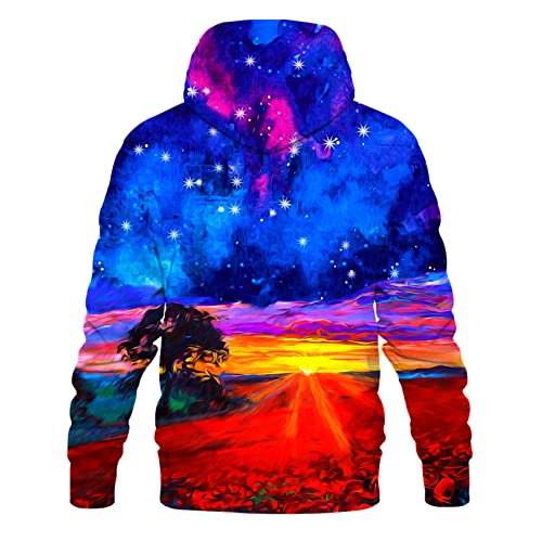 Asylvain Christmas Hoodies For Men Women 3D Print Christmas Hooded Sweatshirts Casual Chrsitmas Sweater With Pockets, Medium #TOP1