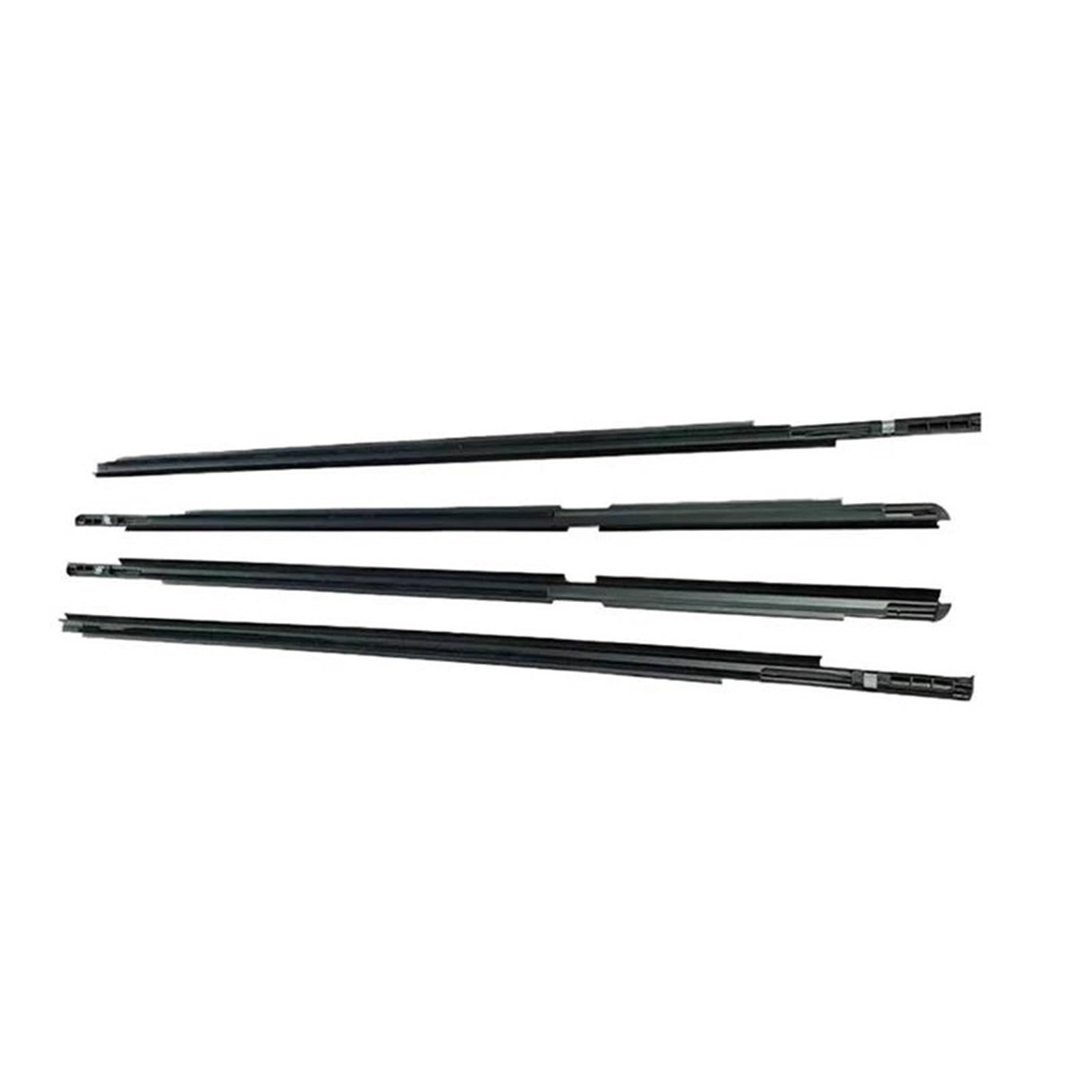Snwdbh One Color 4Pcs Car Weatherstrip Window Seal Belt For Toyota For Yaris Hatchback 2006-2013 Rubber Strips Door Glass Moulding Trim Exterior Belt