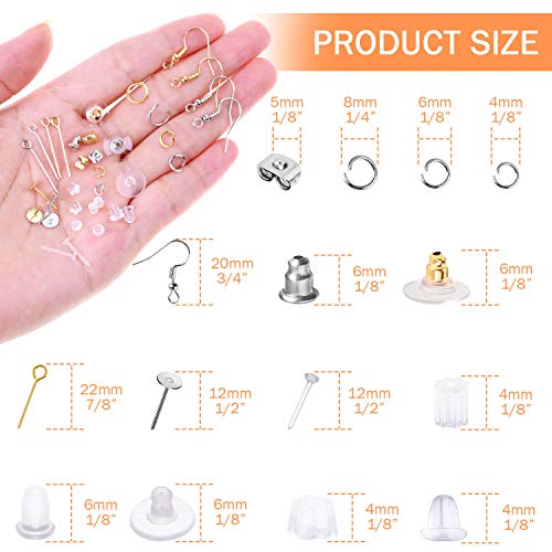 Anezus EK-01 Earring Making Kit, Anezus 2320Pcs Earring Making Supplies Kit thumb #2