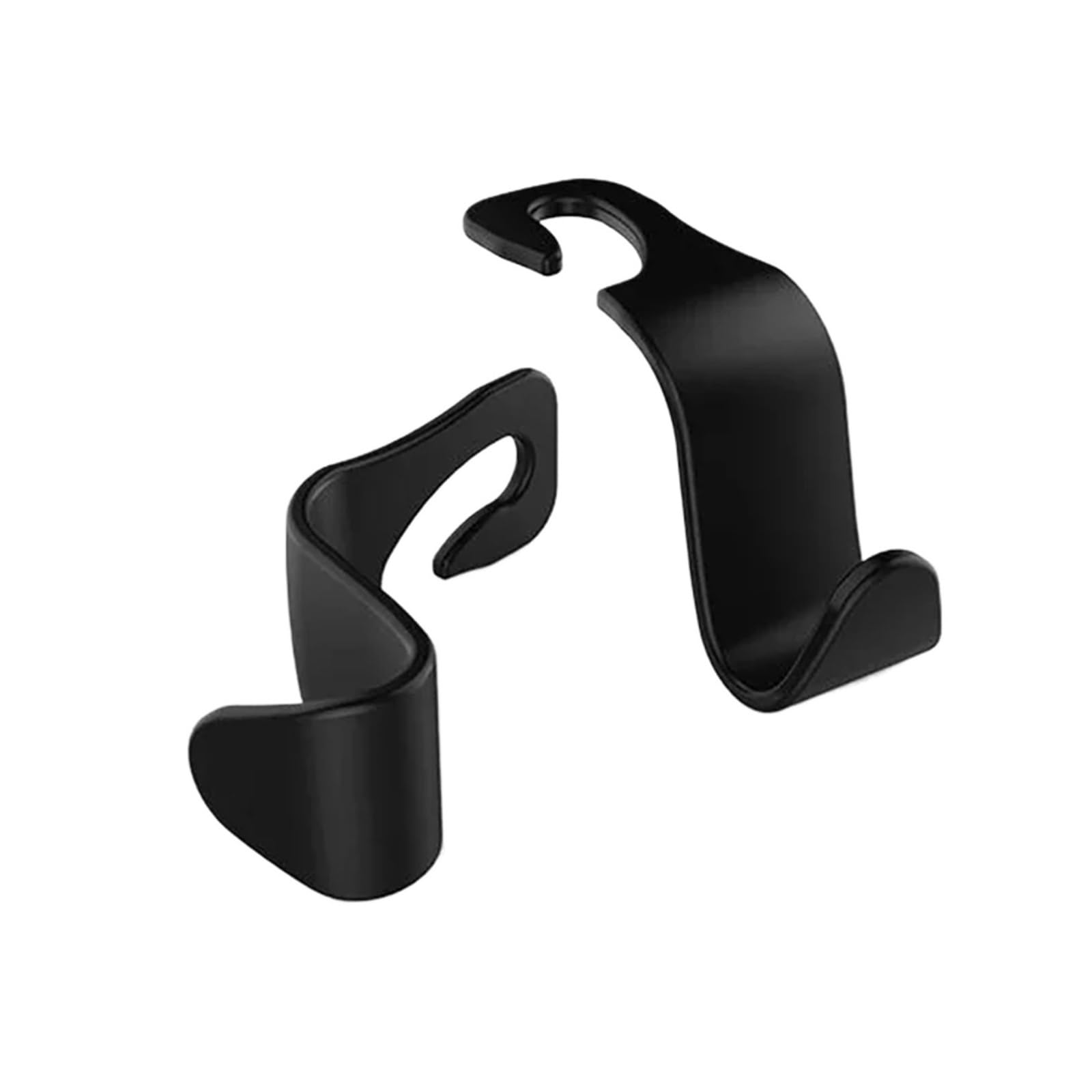 KXFVYNE 4Pack Car Carbon Fiber Hook for Bags Clips Front Headrest Organizer Holder Auto Fastener Hangers Accessories(Black 2pcs)