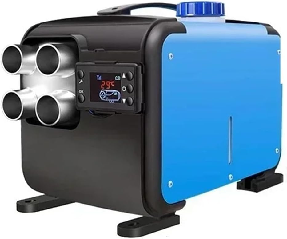 5000W Car Heater Air Diesel 12V 24V Aluminum Shell Parking Warmer Compatible Compatible with Wireless LCD Remote Control Engine Preheater