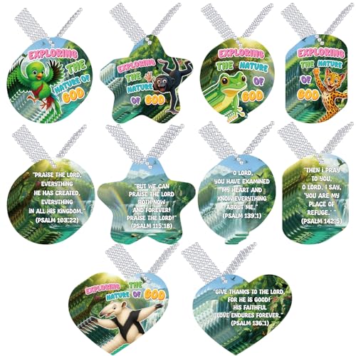 Otoolling 300 Pcs Rainforest Falls Tags VBS Decorations Kit 2026