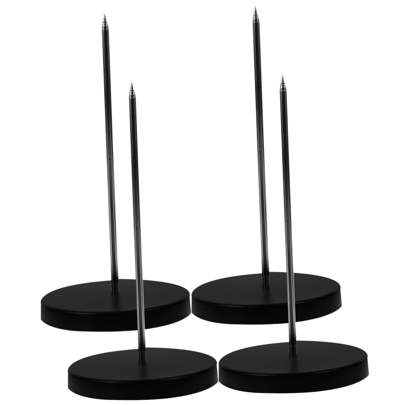 HOMSFOU 1 Set 4Pcs Detachable Receipt Holders Paper Menu Holders with for Office Restaurant and Retail Use Black Color with Covers