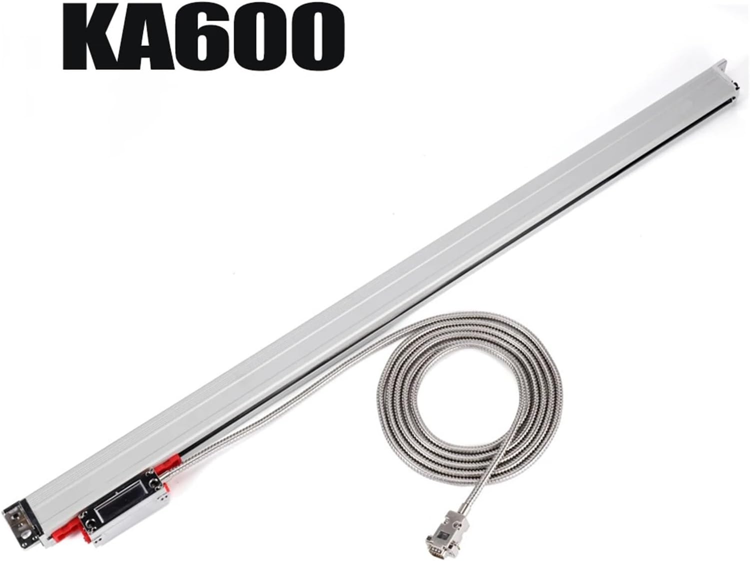 Precision Linear Scale Encoder Digital Readout Linear 1000 1100 1200 1300 1400 1500 KA600 KA-600 Liner Optical Ruler Linear s Scale 5V for CNC Wire Milling Cutt(White 1300mm)
