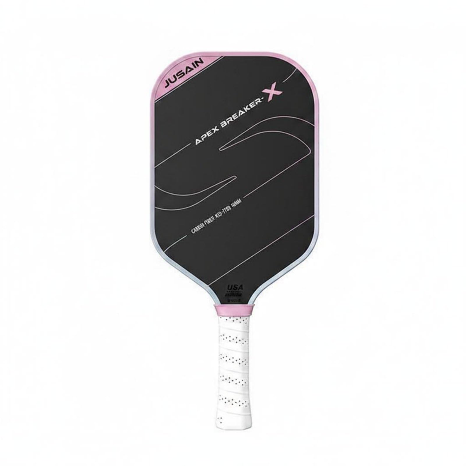 Racchetta Fibra di Carbonio Racchetta Paddle Pala Manico Superficie in Fibra di Carbonio per Rotazione Migliorata Adatta a Servizi Drive Gioco di Tocco Allenamento