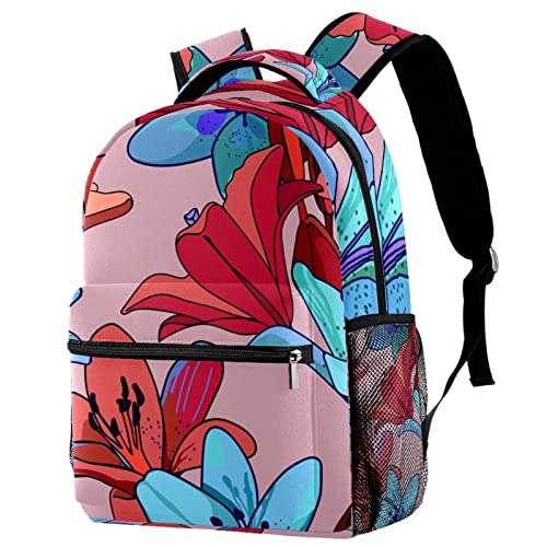 Sac à dos de voyage vert m fleurs de lys Leisure Campus avec porte-bouteille pratique