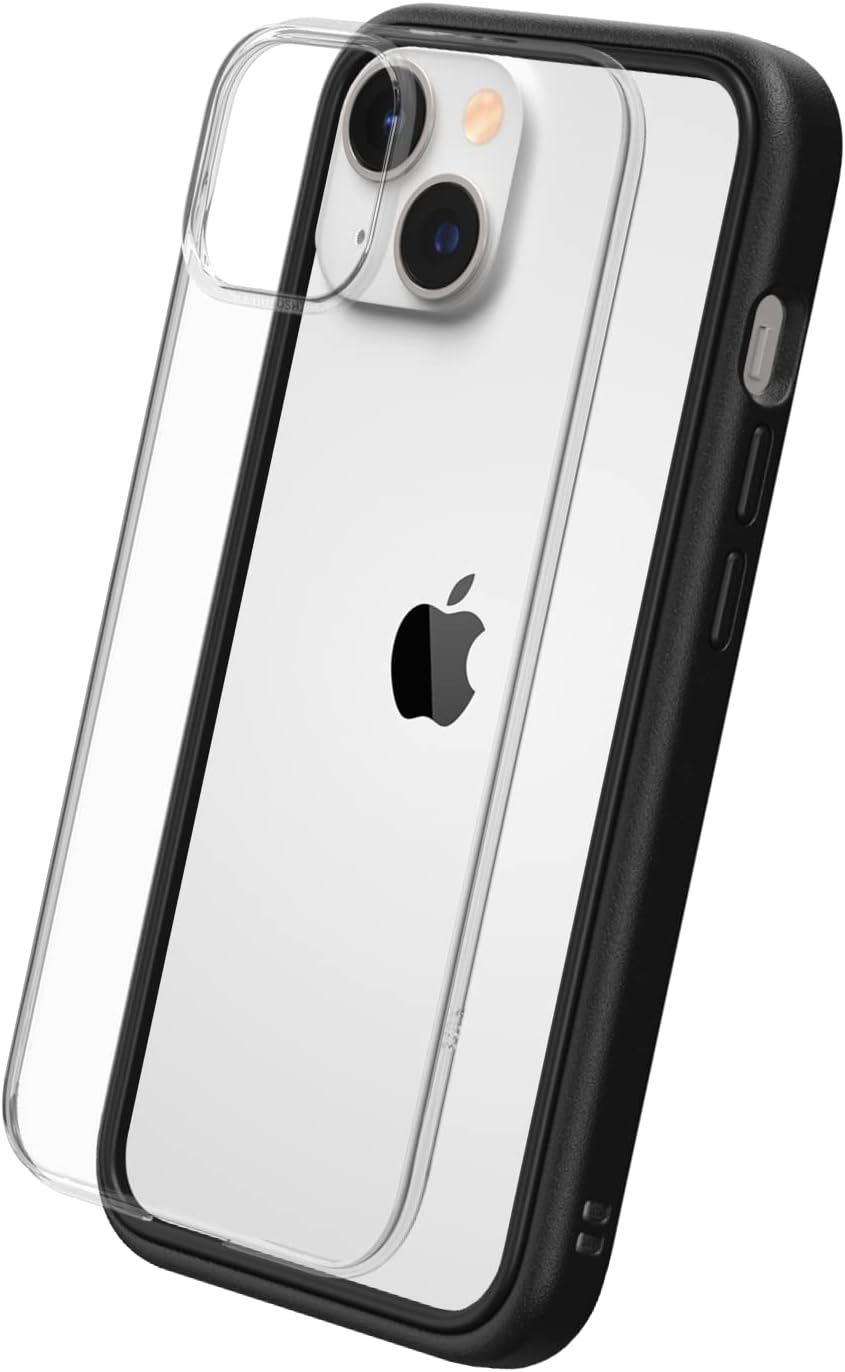 RhinoShield Modular Case Compatible with [iPhone 14] | Mod NX - Customizable Shock Absorbent Heavy Duty Protective Cover 3.5M / 11ft Drop Protection - Graphite