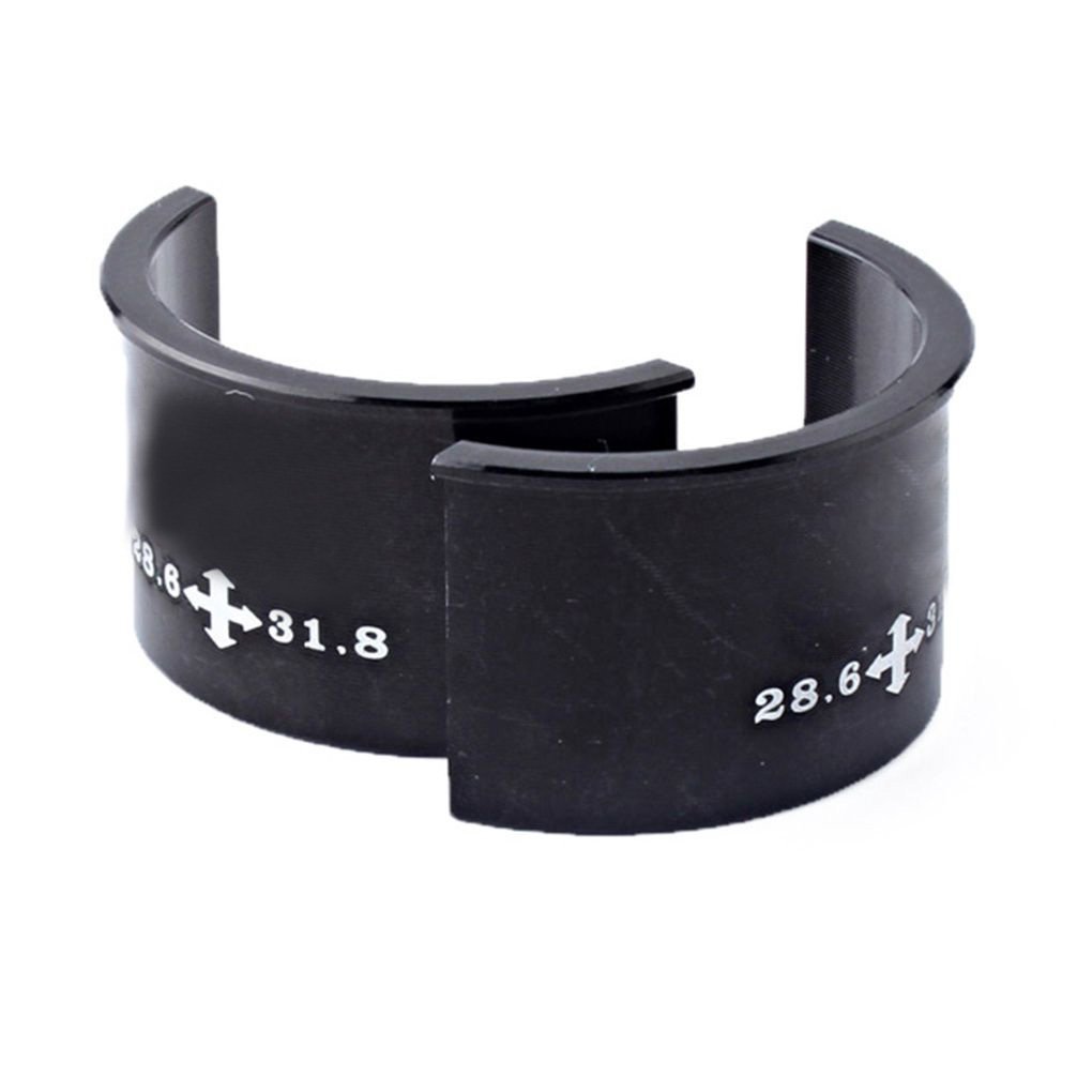2 pezzi di ricambio per deragliatore anteriore per bicicletta, in lega di alluminio, da 28,6 mm a 31,8 mm, da 31,8 mm a 34,9 mm, leggero, ad alta resistenza
