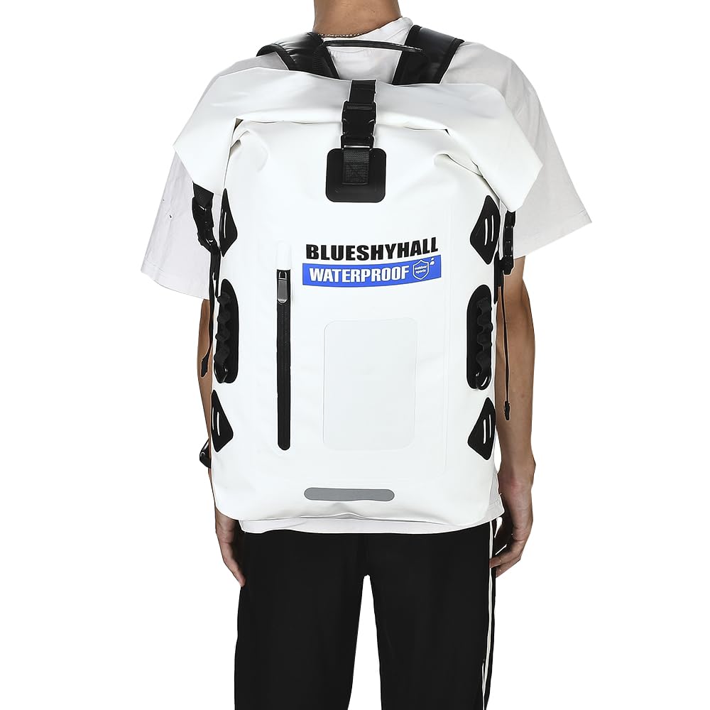 JSCARLIFE Zaino impermeabile da 35 l, per uomo, kayak, canoa, canottaggio, campeggio, escursionismo